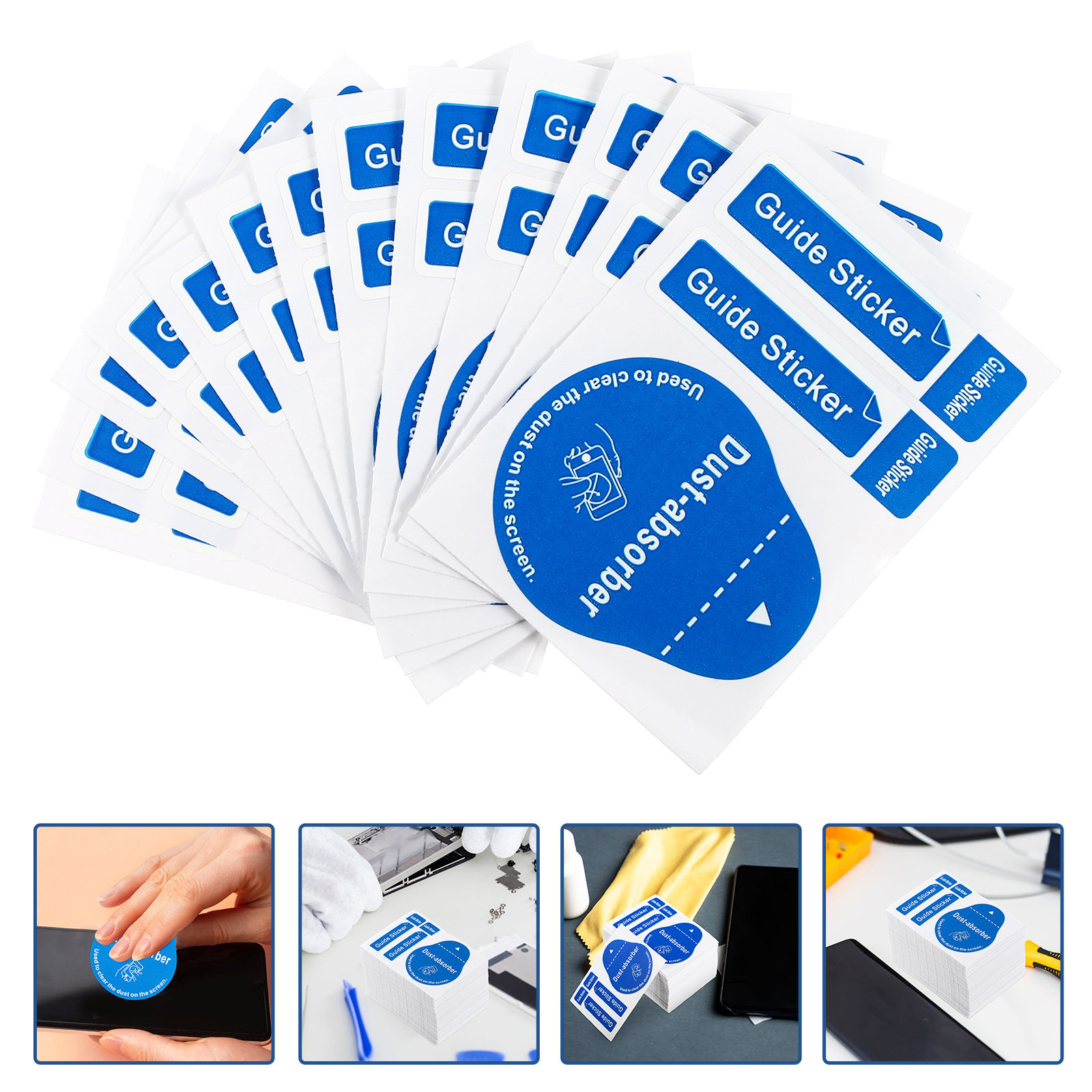Dust Removal Sticker - 200pcs LCD Screen Dust Removal Stickers,