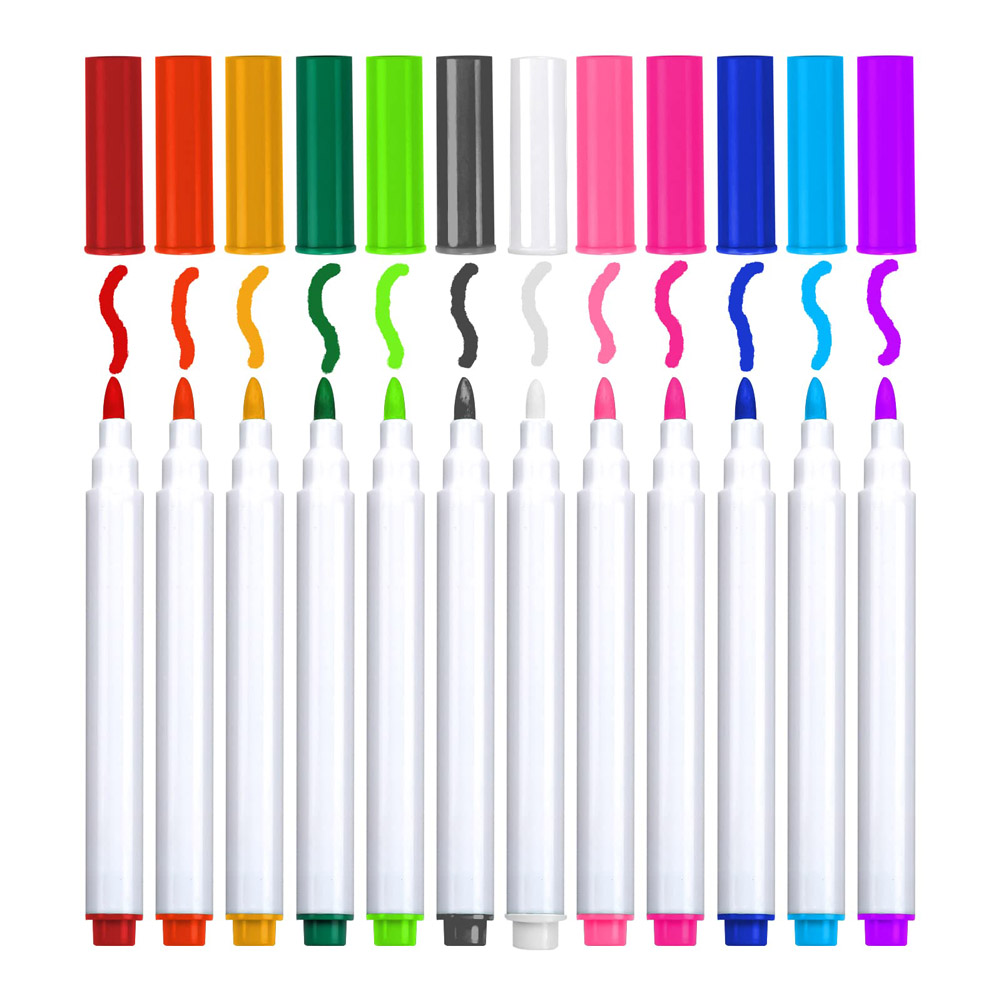 12 Colors Liquid Chalk Pens Fo - Dust Removal Sticker ulasan dan harga