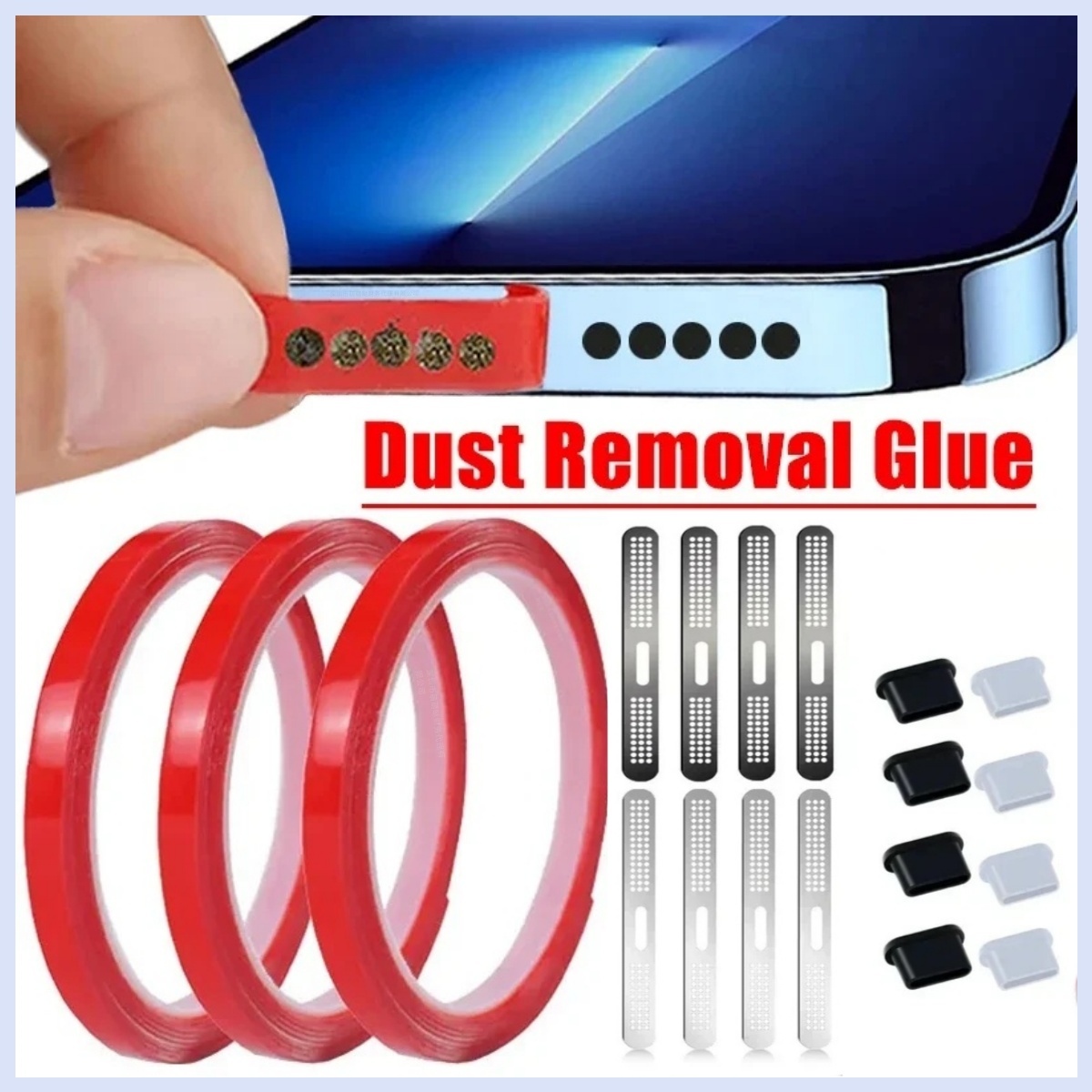 Universal Phone Speaker Dust R - Dust Removal Sticker ulasan dan harga