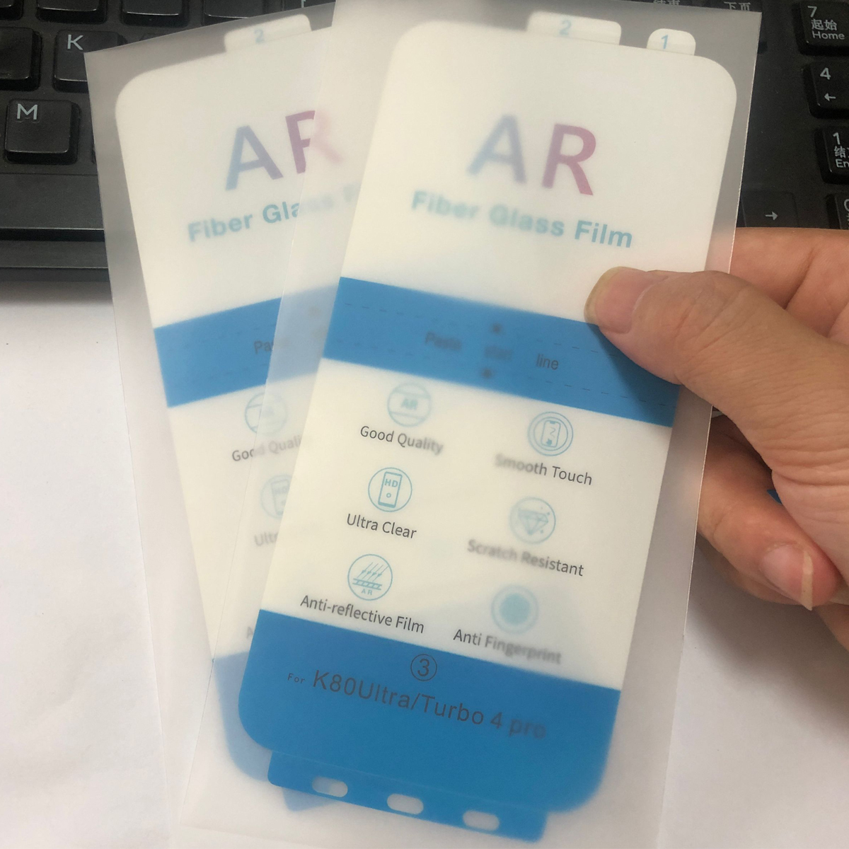 2Pcs AR Anti-Reflection PET Fi - Screen Alignment Tool ulasan dan harga