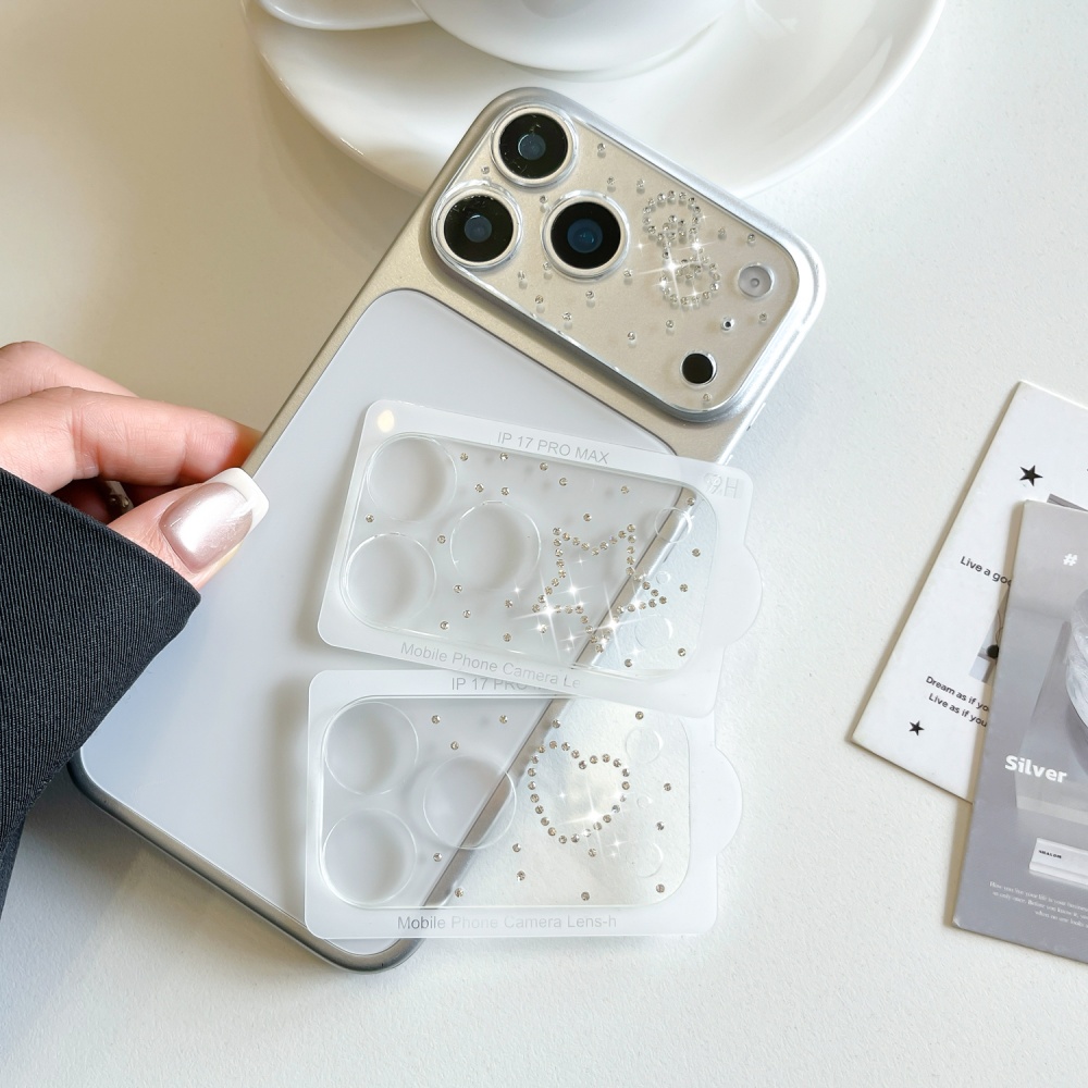 Luxuruy Diamond 3D Heart Glass - Camera Lens Protector ulasan dan harga