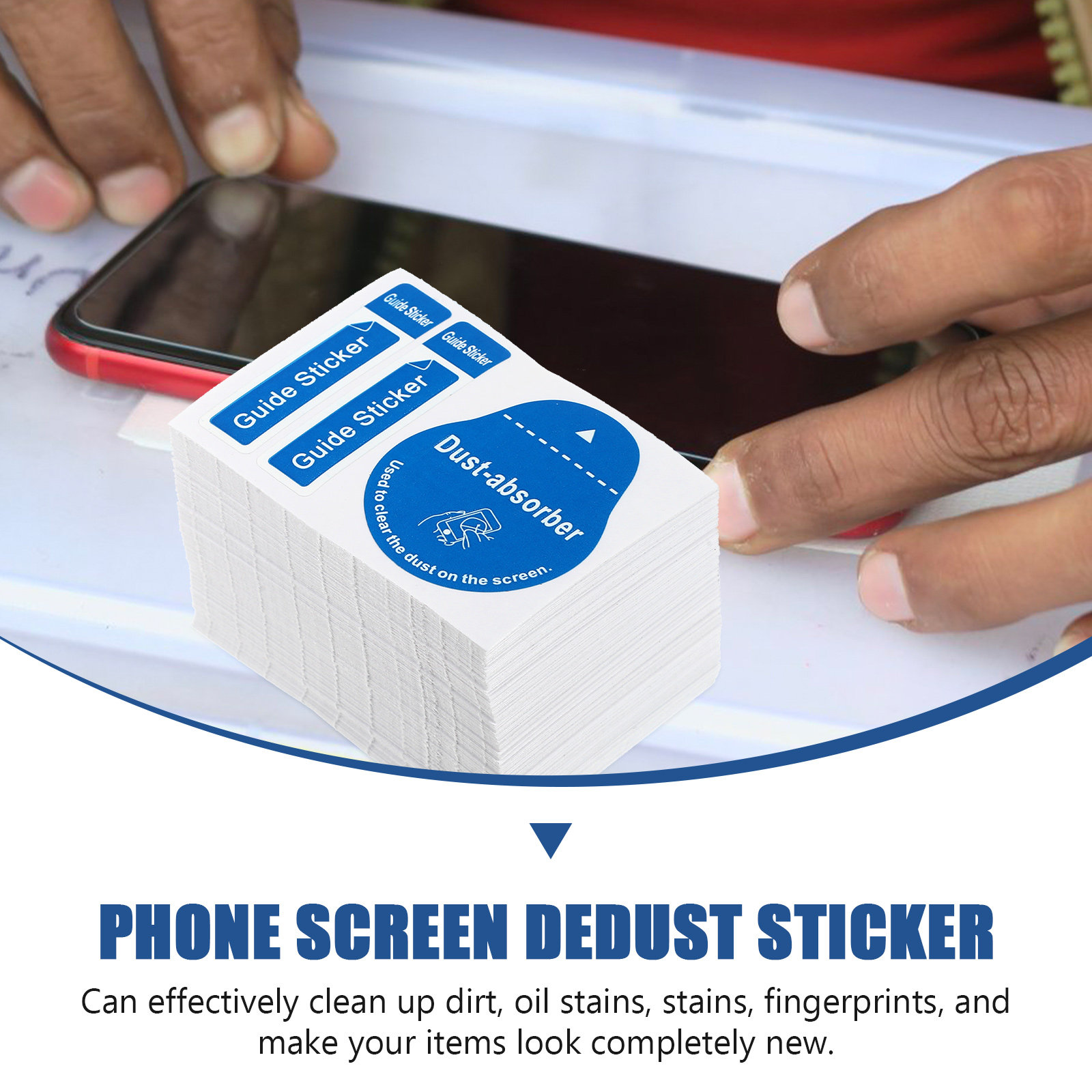 200pcs LCD Screen Dust Removal - Dust Removal Sticker ulasan dan harga