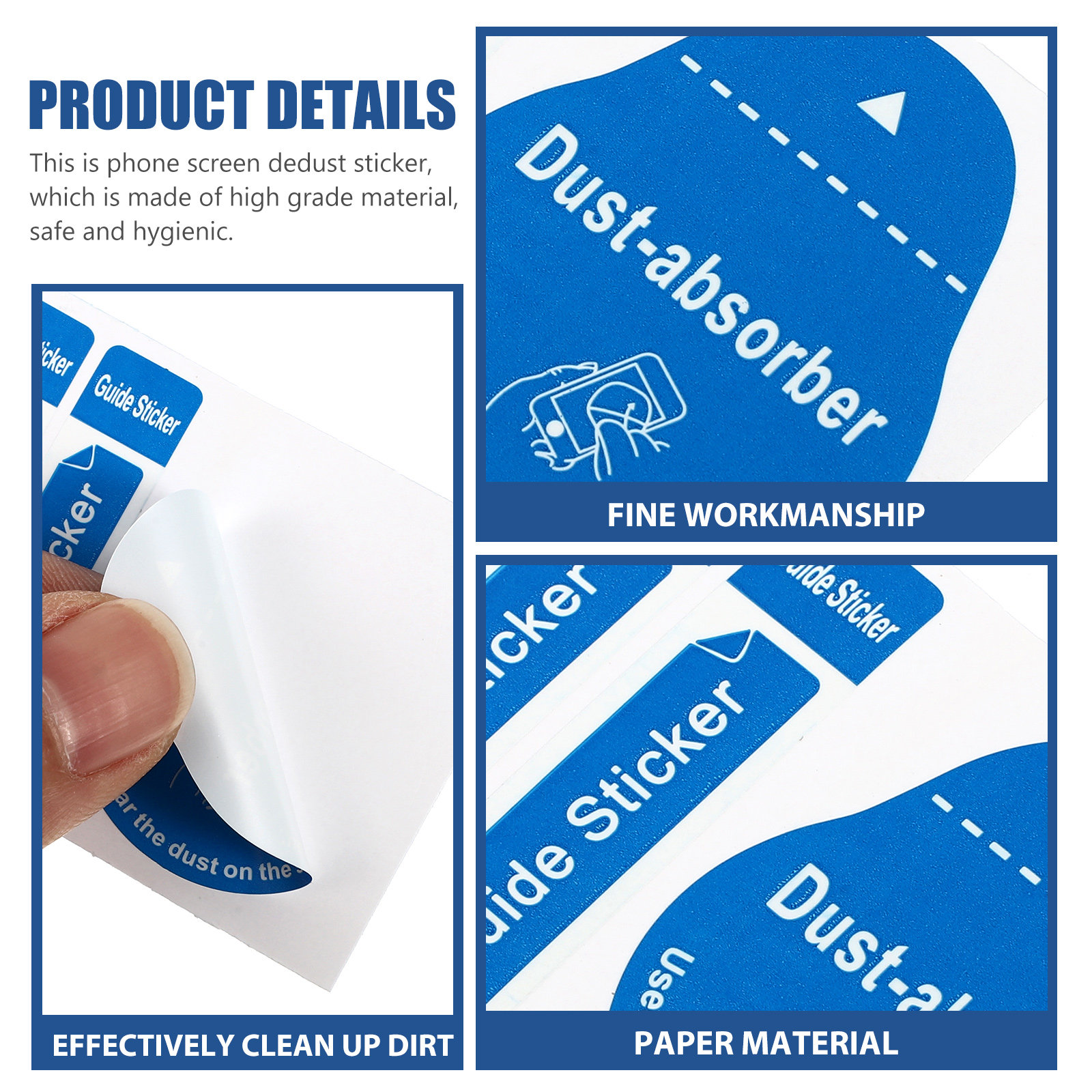200pcs LCD Screen Dust Removal - Dust Removal Sticker ulasan dan harga