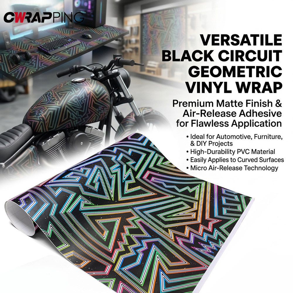 Rainbow Line Car Vinyl Wrap Ai - Full Cover Adhesive ulasan dan harga