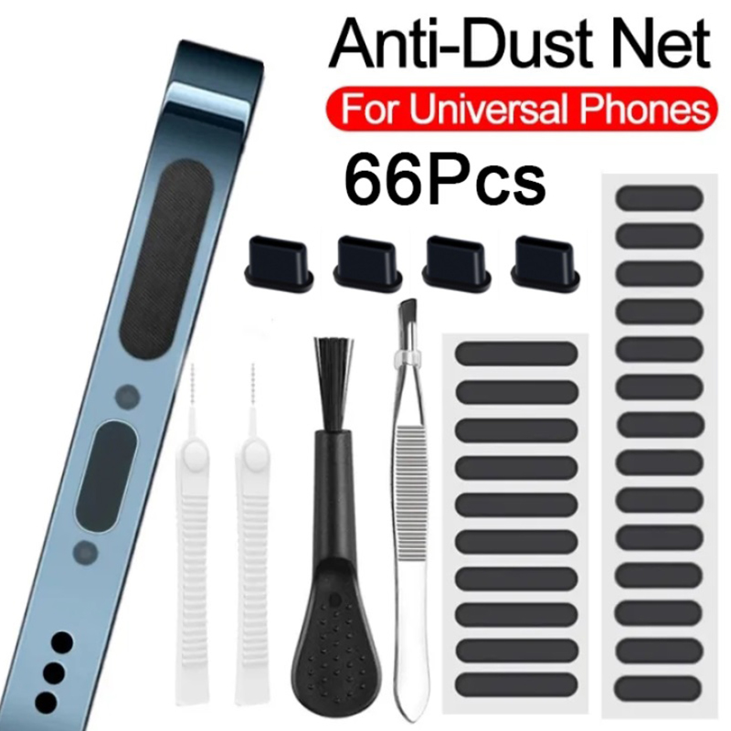 66PCS Dust Plug Phone Speaker  - Dust Removal Sticker ulasan dan harga