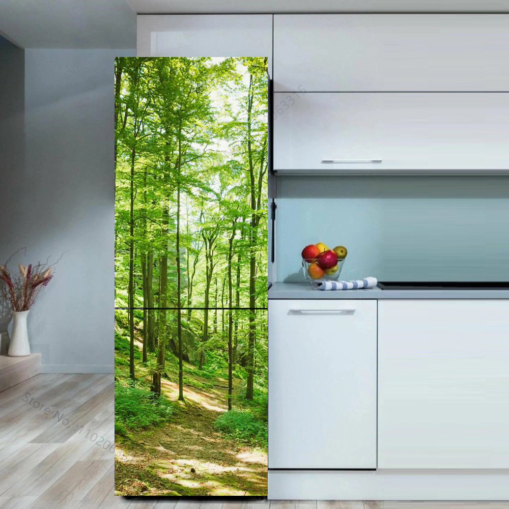 Seaside Beach Fridge Sticker D - Full Cover Adhesive ulasan dan harga