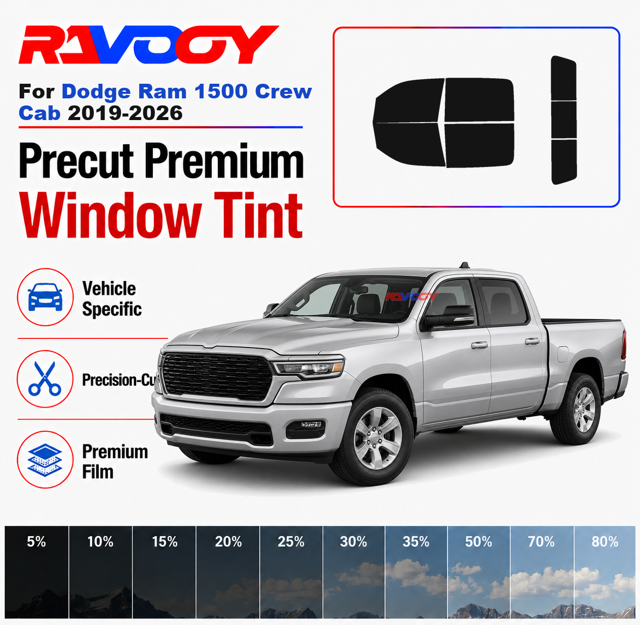 Premium Precut Window Tint Kit - Privacy Screen Protector ulasan dan harga