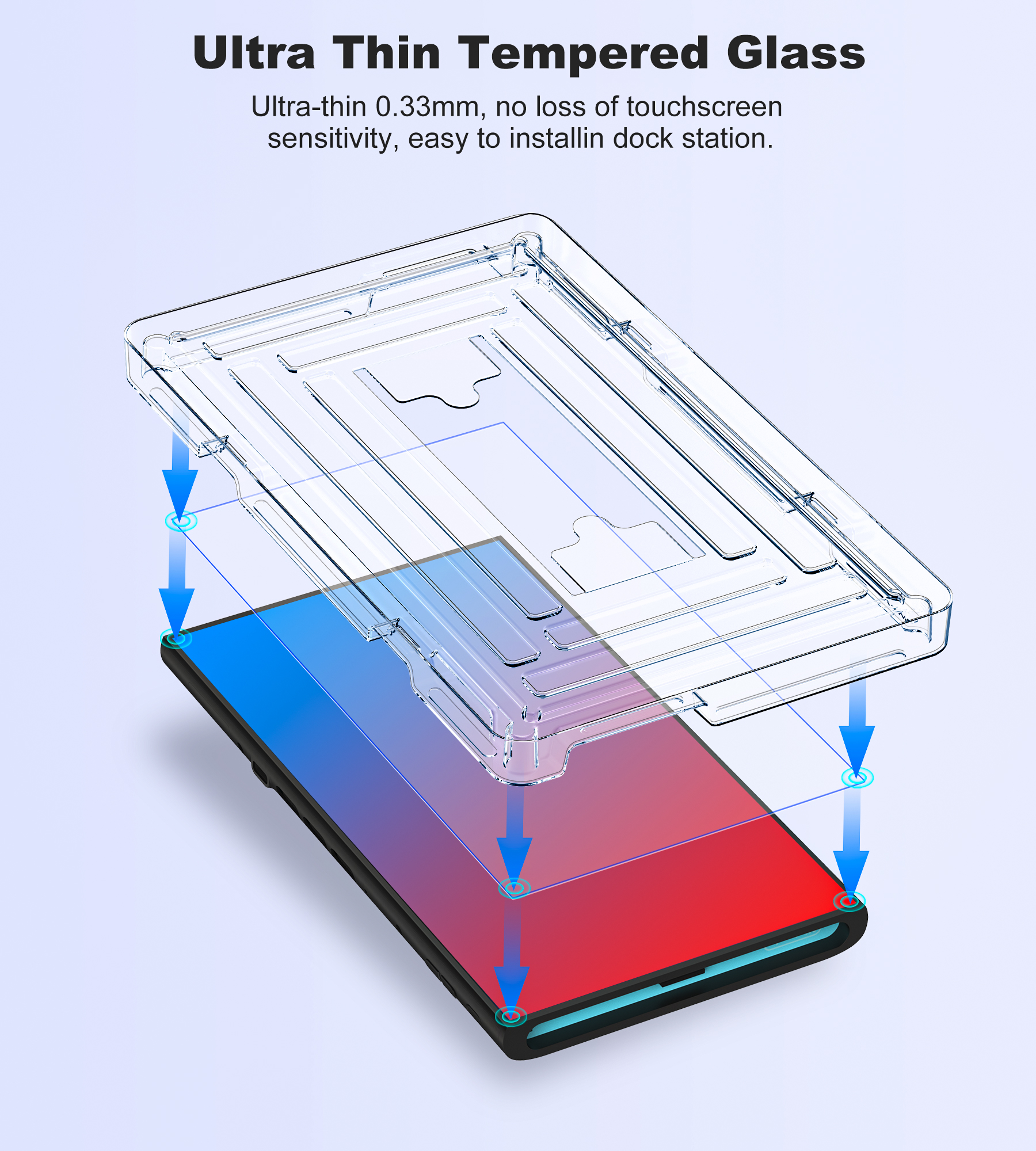 BEBONCOOL 2-Pack Tempered Glas - Screen Alignment Tool ulasan dan harga