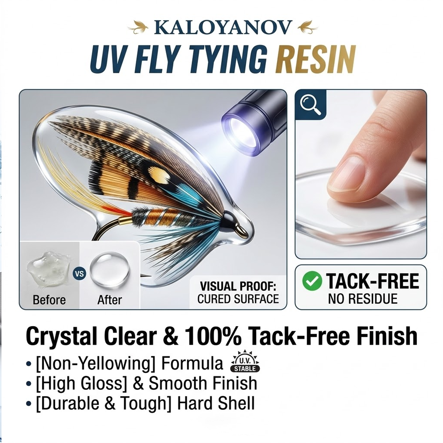 UV Resin Fly Tying Kit with US - Liquid Uv Glue Kit ulasan dan harga