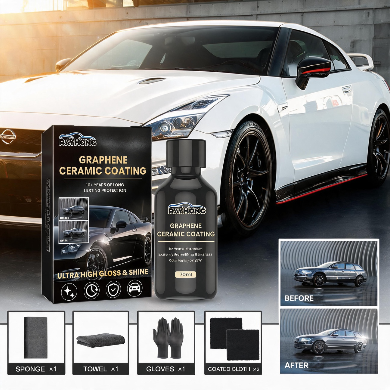 1-5PCS Paint Protection Liquid - Nano Liquid Coating ulasan dan harga