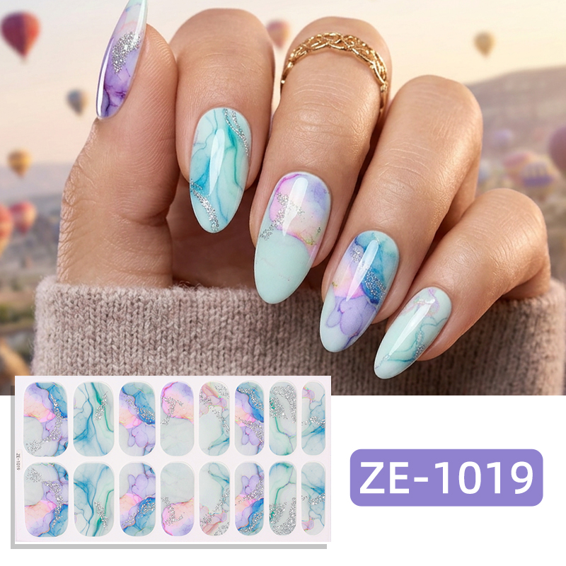 16Tips Glitter Marble Full Cov - Full Cover Adhesive ulasan dan harga
