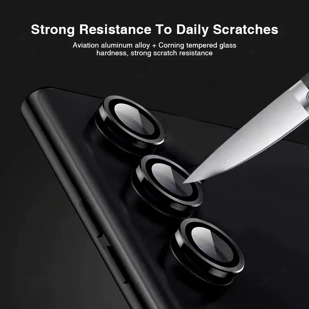 Metal Camera Lens Protector Fo - Tempered Glass Screen 9H ulasan dan harga