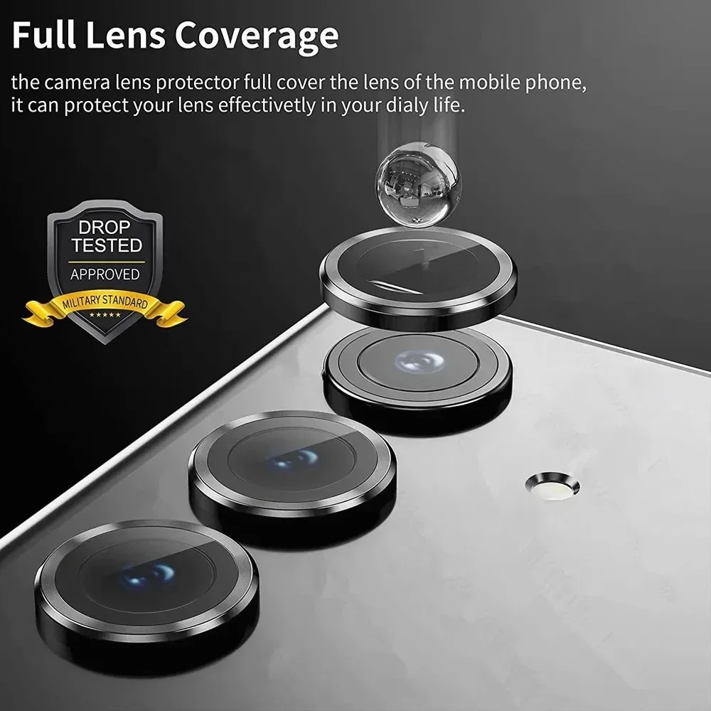 Metal Camera Lens Protector Fo - Tempered Glass Screen 9H ulasan dan harga