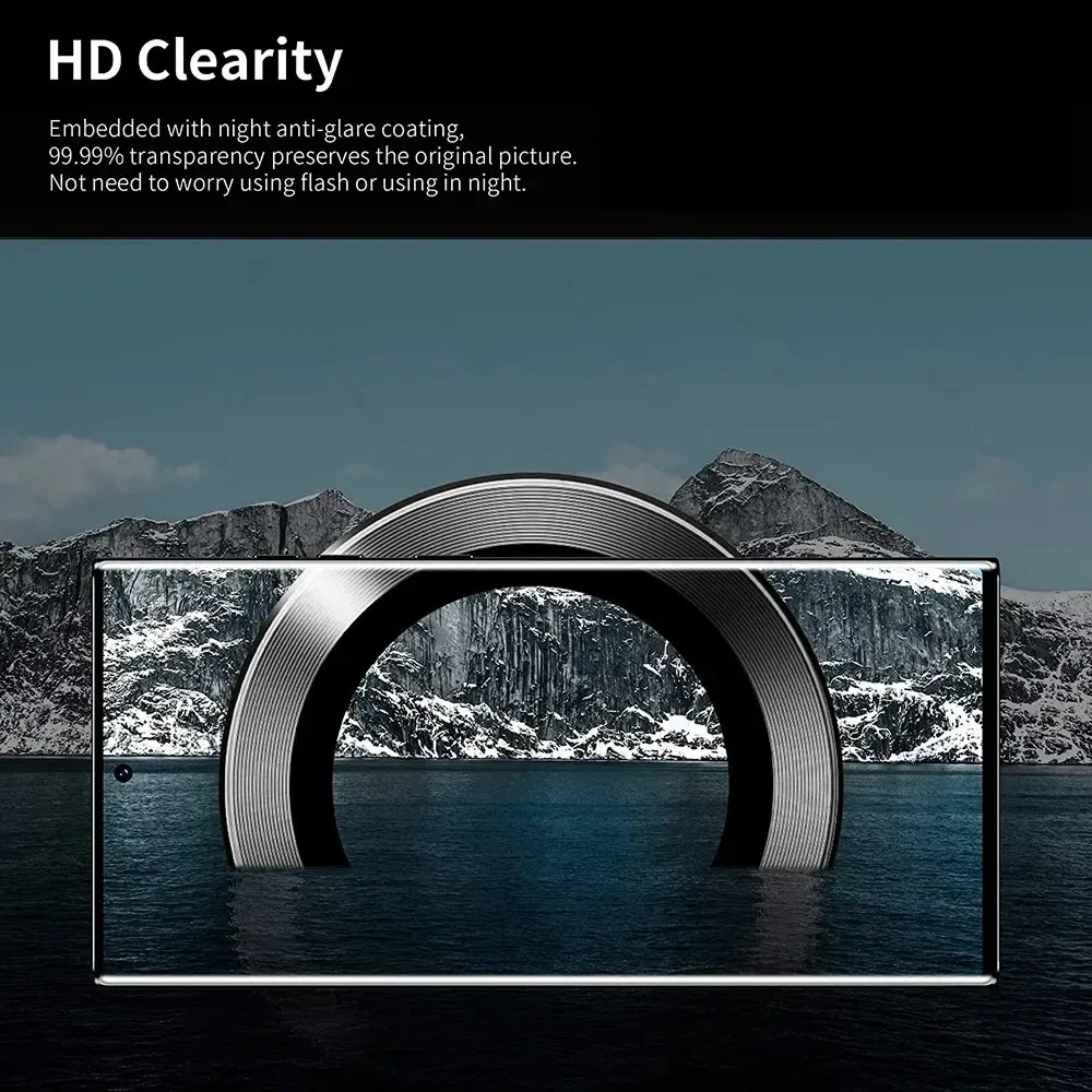 Metal Camera Lens Protector Fo - Tempered Glass Screen 9H ulasan dan harga