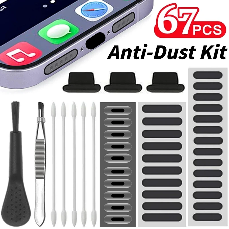 Universal Dust Plug Mobile Pho - Dust Removal Sticker ulasan dan harga