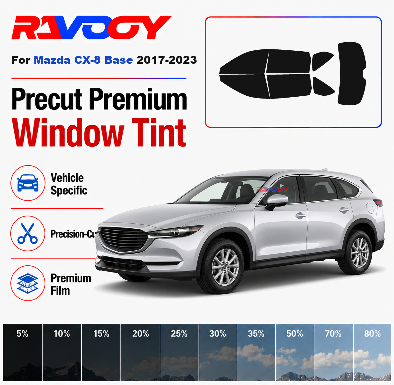 Premium Precut Window Tint Kit - Privacy Screen Protector ulasan dan harga