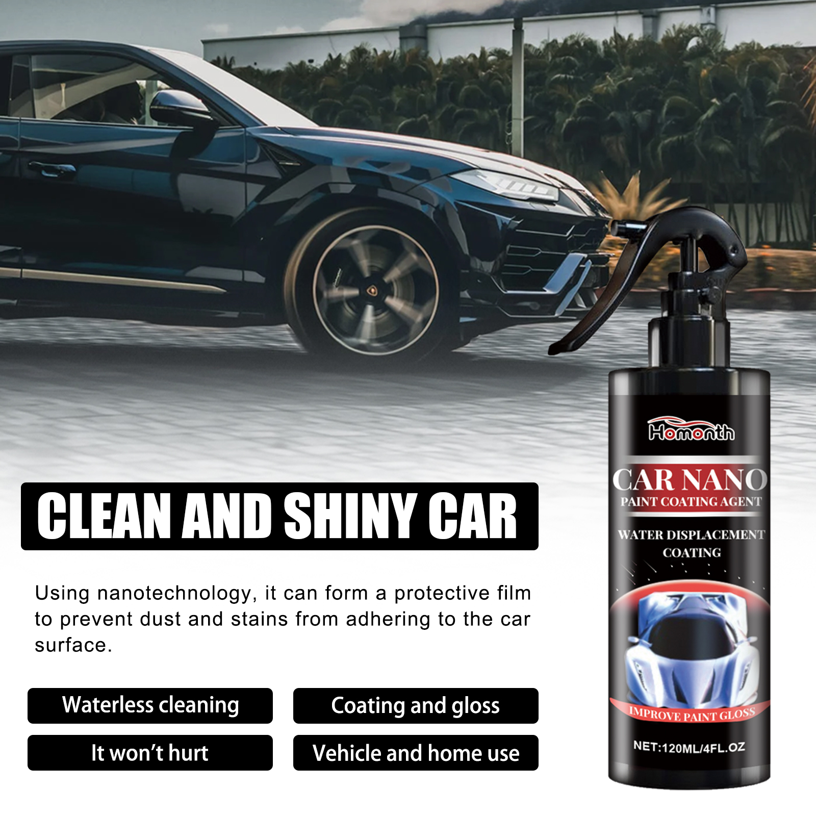 Nano Ceramic Coating Spray Car - Nano Liquid Coating ulasan dan harga