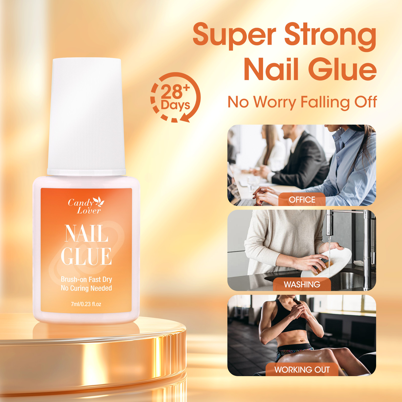 Super Strong Nail Glue Remover - Liquid Uv Glue Kit ulasan dan harga