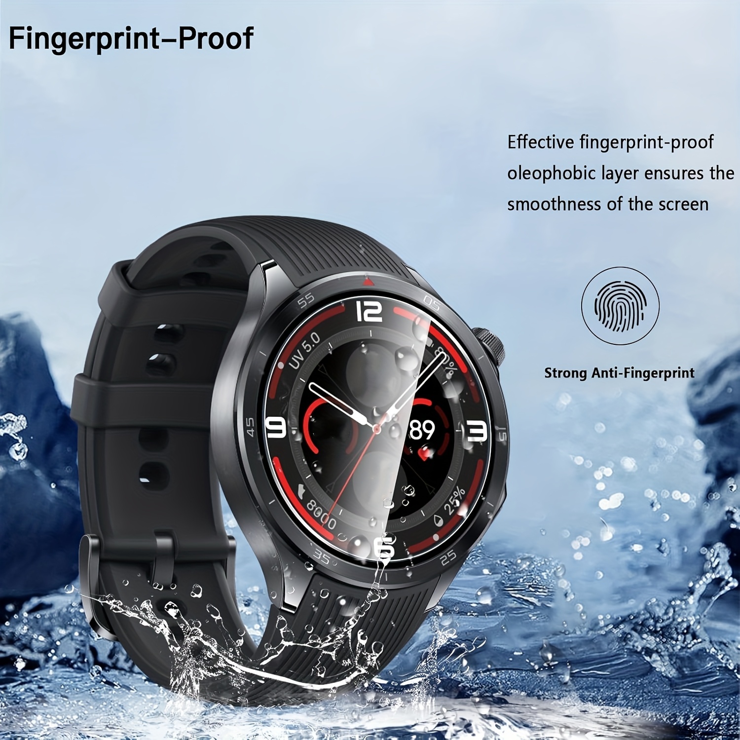 3PCS 9H Tempered Glass Screen  - Smartwatch Screen Film ulasan dan harga