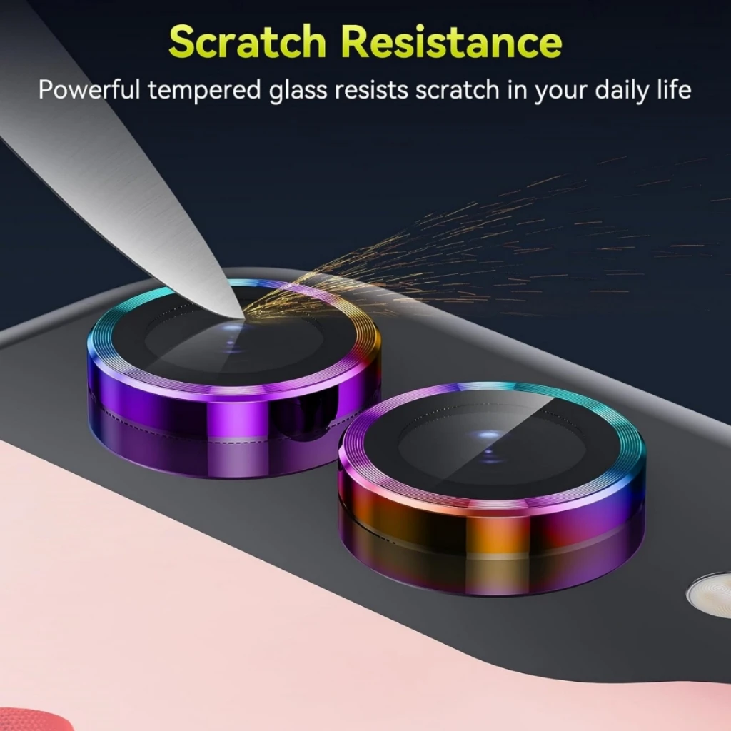 Metal Camera Lens Protector Fo - Tempered Glass Screen 9H ulasan dan harga