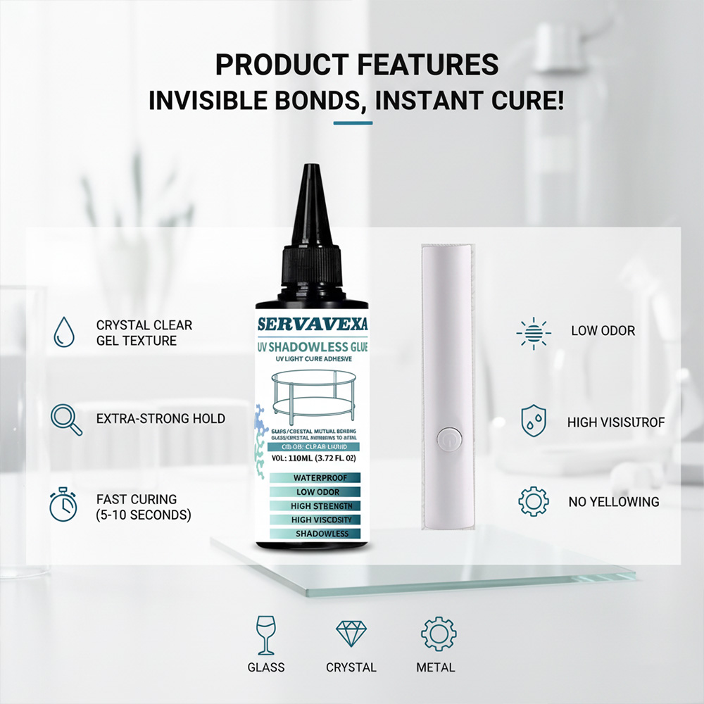 SERVAVEXA 110ml UV Light Cure  - Liquid Uv Glue Kit ulasan dan harga