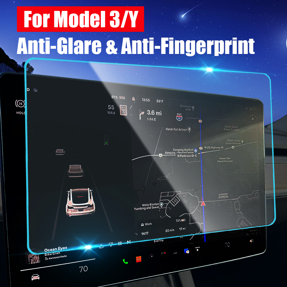 For Tesla Model 3/Y 2021 Matte - Matte Anti Glare Screen ulasan dan harga